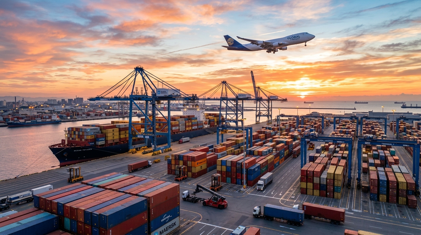 ZAZA Global Air and Ocean Freight Container Port
